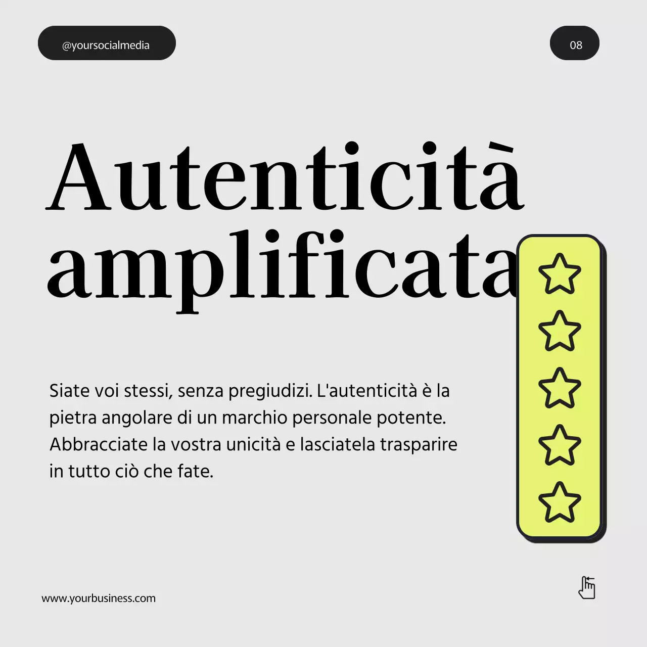 Grigio Viola Verde Grassetto Minimal Personal Branding Suggerimenti Instagram Carosello di post