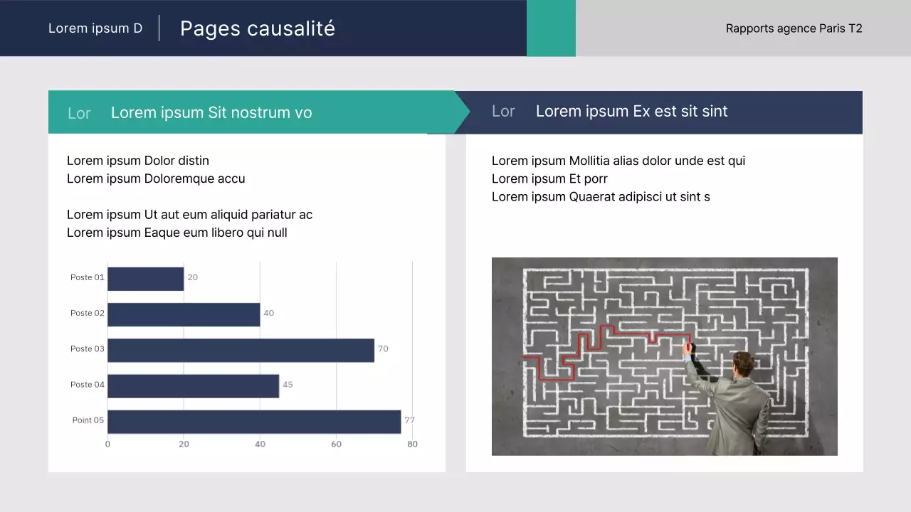 Des rapports simples sur le secteur public en bleu et menthe