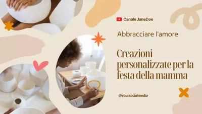 Beige Creazioni semplici e minimali personalizzate per la festa della mamma YouTube Thumbnail