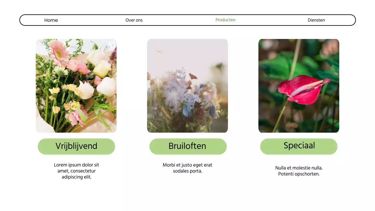 Introductie van Green Modern Bloemenwinkel