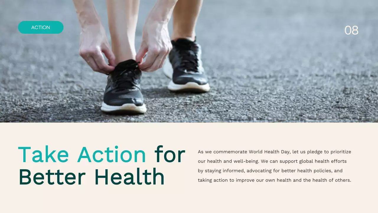 Teal Modern Health Guide Presentation