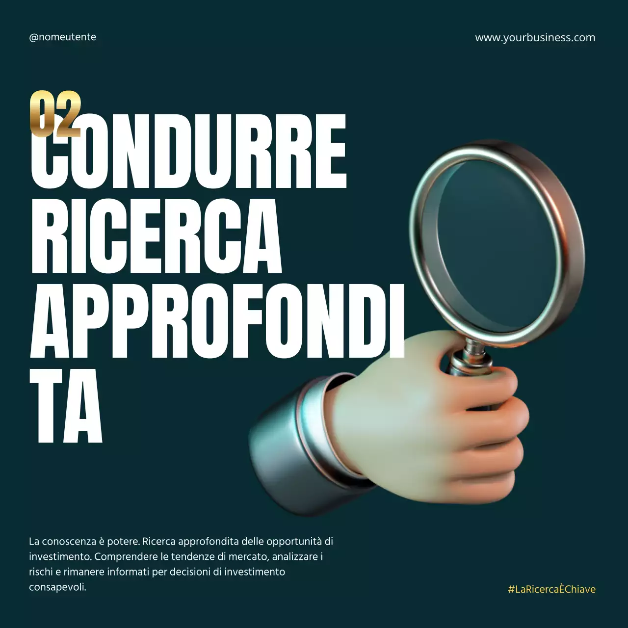 Oro nero Elegante Metalic Grassetto Investimento Strategia finanziaria Instagram Carosello Post