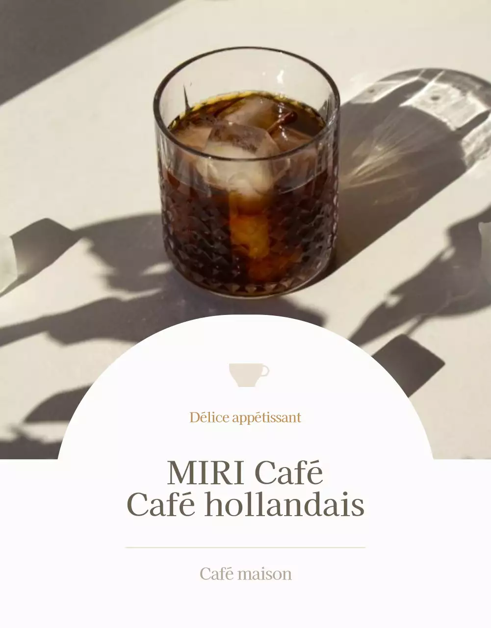 Café hollandais moderne en beige et ivoire expliqué