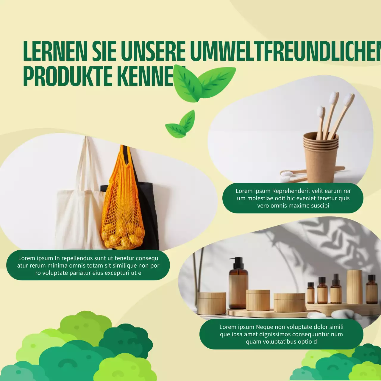 Ein Leitfaden für den modernen Tag der Erde in Grün und Gelb