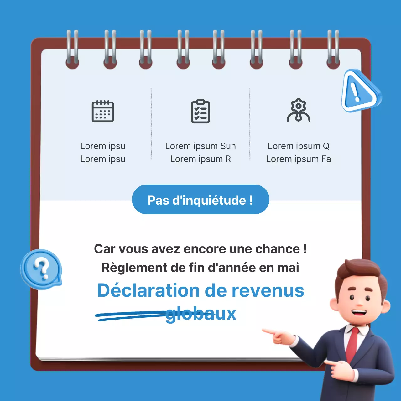 Guide de l'impôt sur les cloches en bleu clair et en marron