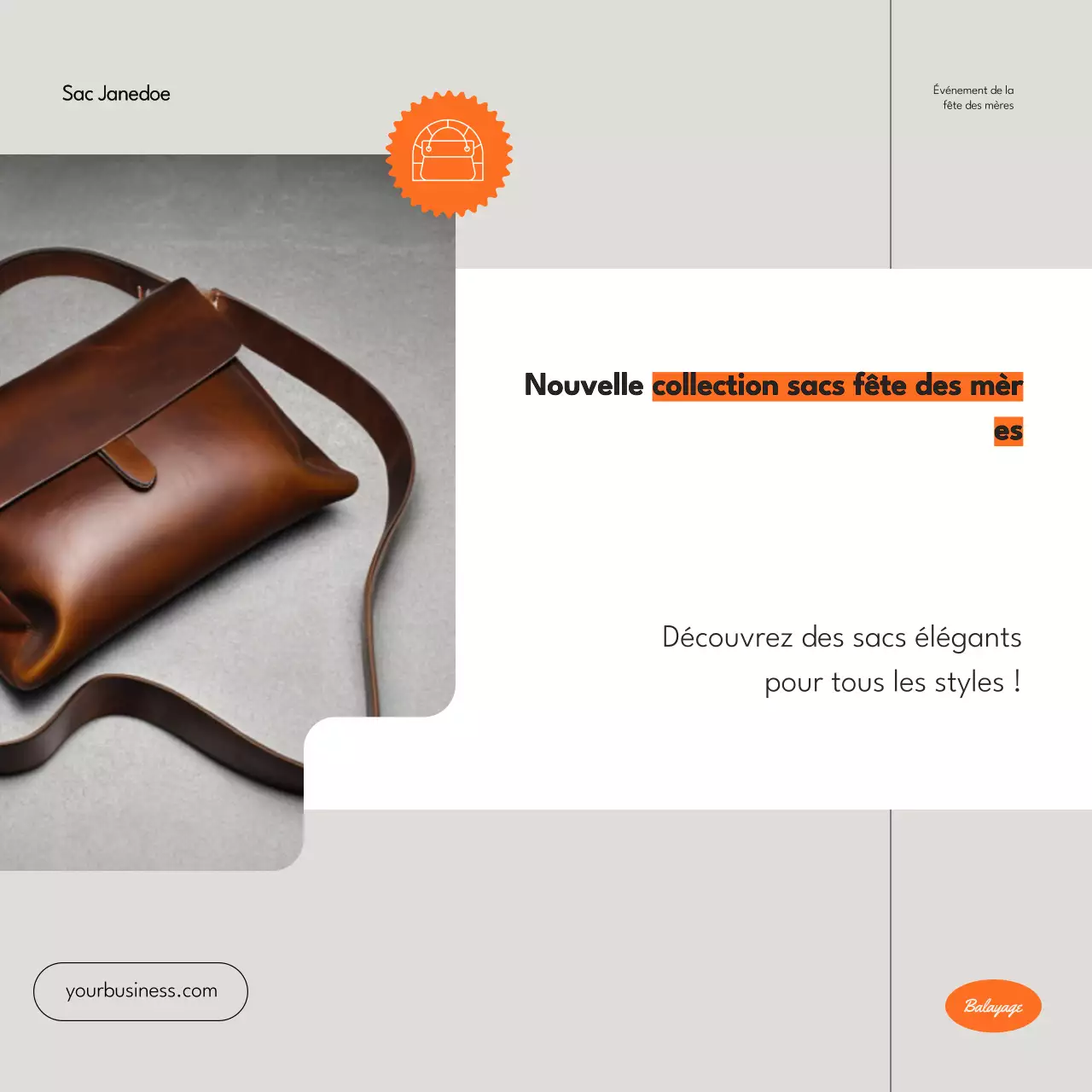 Grey Orange Minimal Modern Promotion Product Celebrate Mother's Day Instagram Carousel