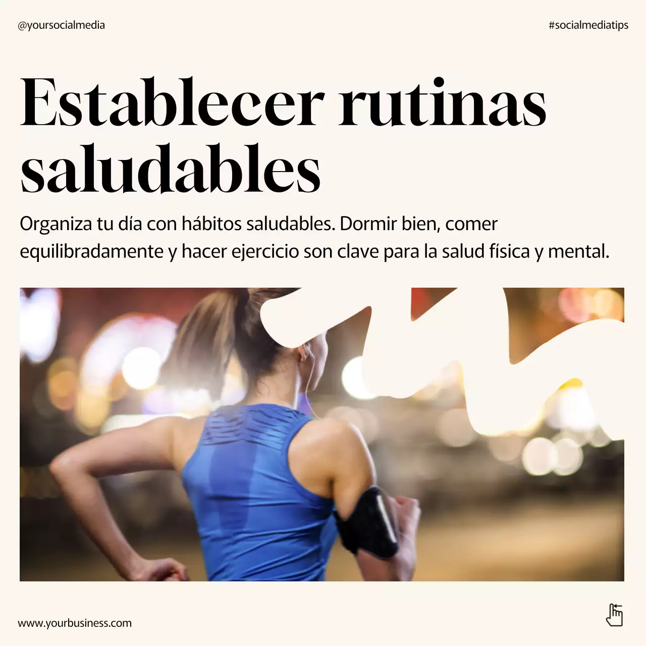 Beige Minimal Bienestar Mental Buen Estilo de Vida Instagram Carrusel Post