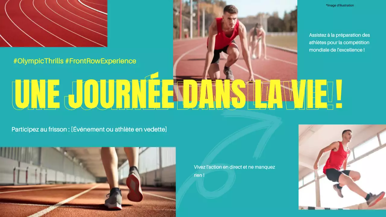 Vlog simple vert et jaune de Sport Event Video