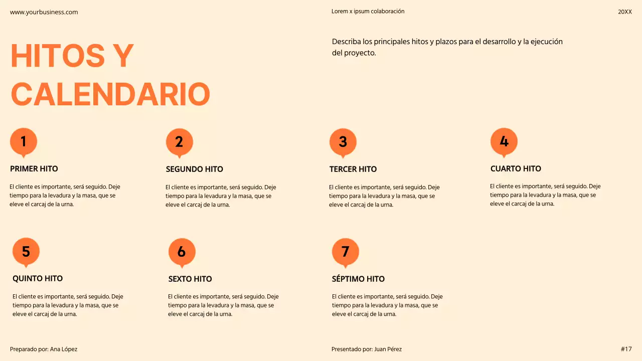 Orange Modern Minimal Bold Pitch Deck Propuesta
