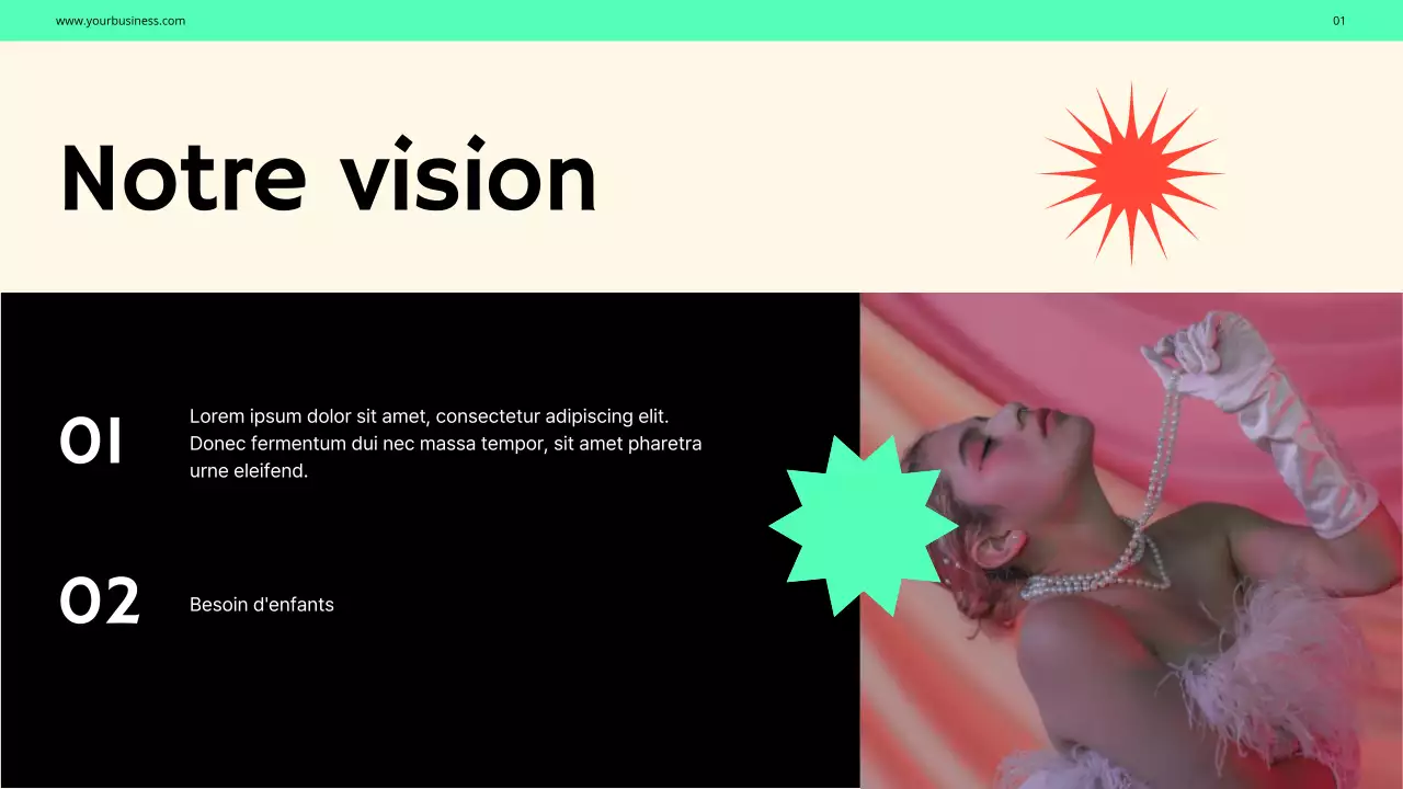 Purple Green Bold Fashion Profil de l'entreprise Présentation de l'entreprise