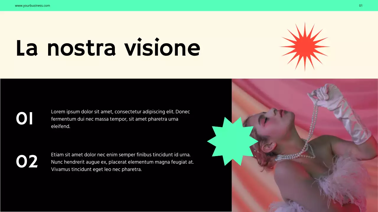 Purple Green Bold Fashion Profilo aziendale Introduzione dell'azienda