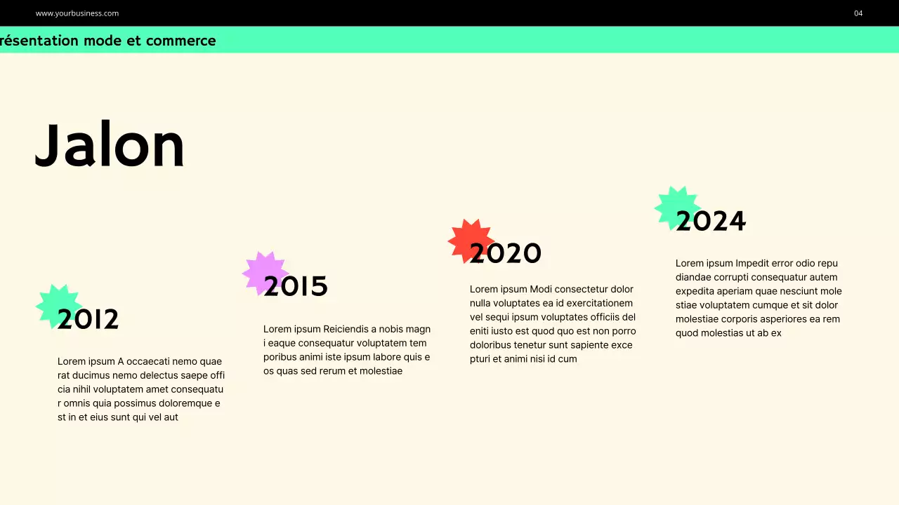 Purple Green Bold Fashion Profil de l'entreprise Présentation de l'entreprise