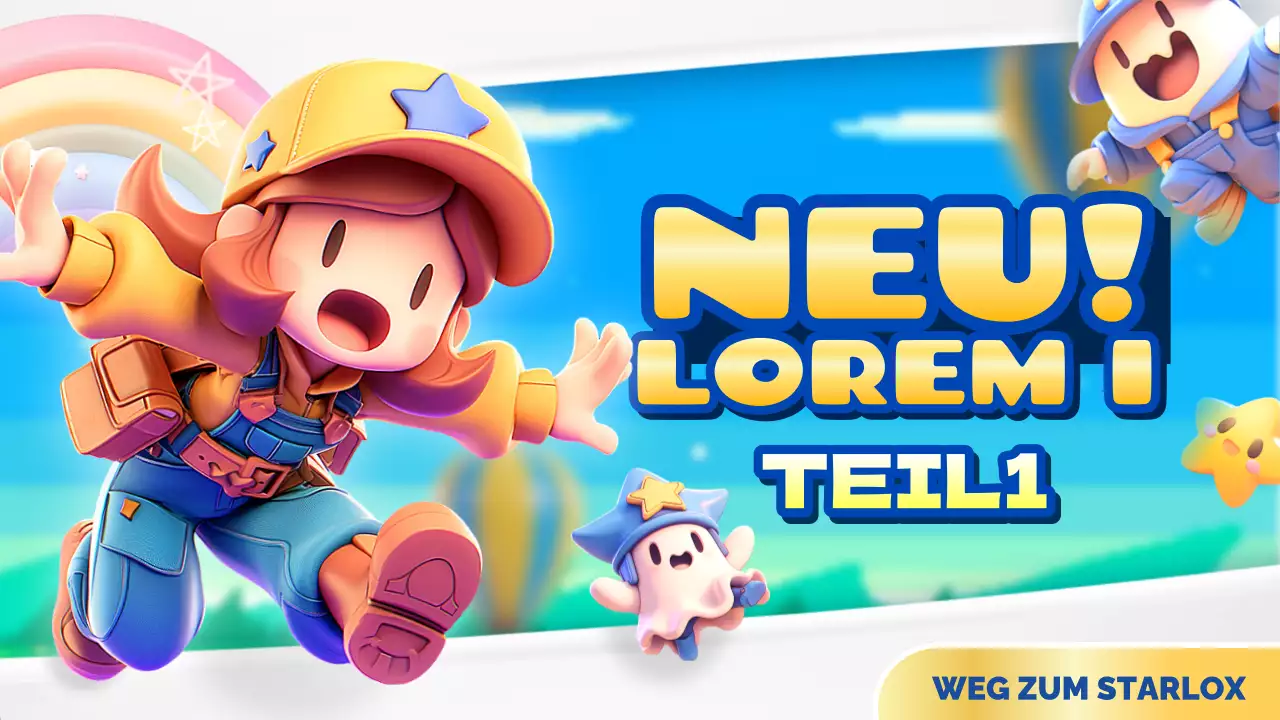 Bewerben Sie Ihren Gaming-Kanal in einem hübschen Farbschema aus Gelb und Hellblau