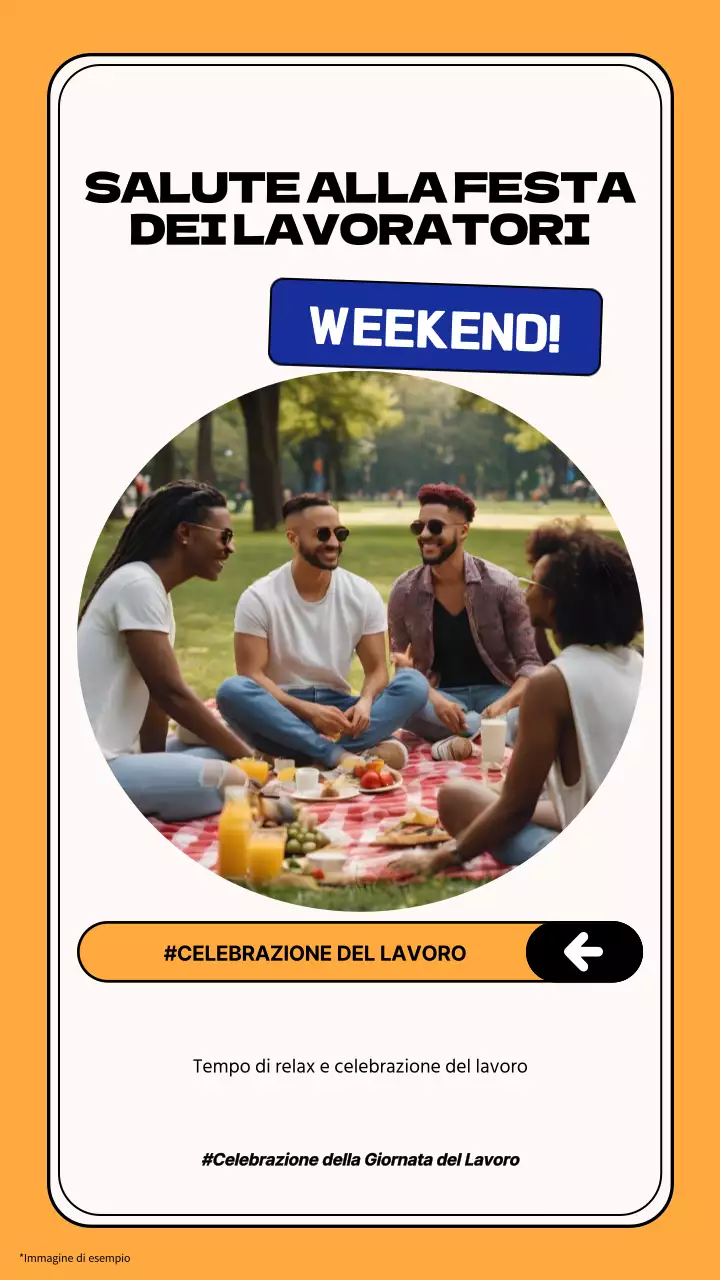 Pubblicità della festa del lavoro moderna in giallo e bianco