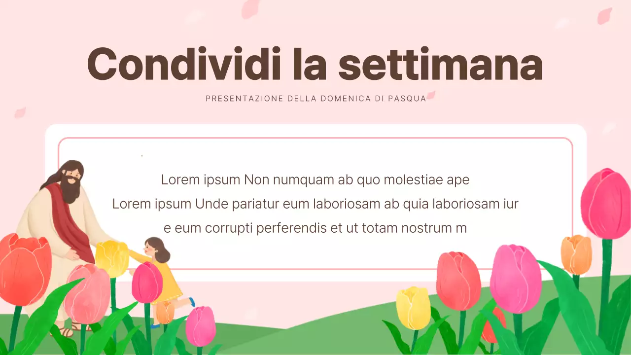 Piani di studio per l'adorazione della zona di Pasqua in bianco e rosa