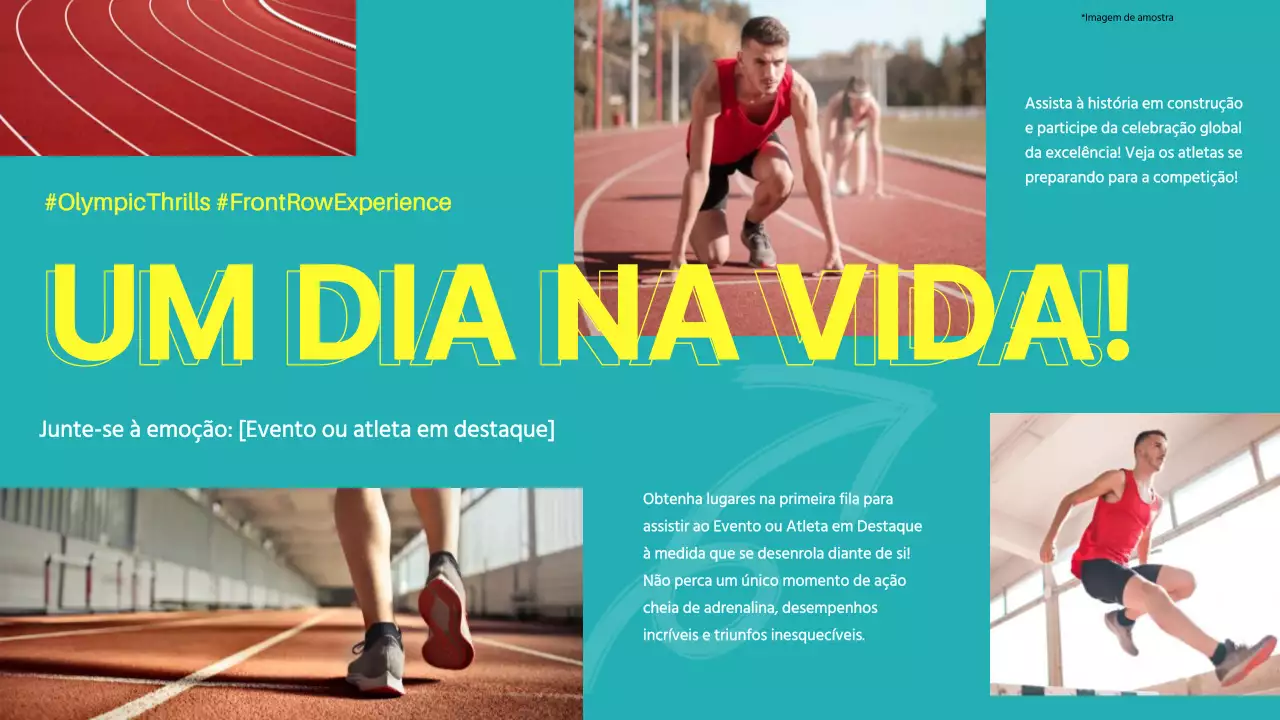 Vlog simples verde e amarelo do Sport Event Video