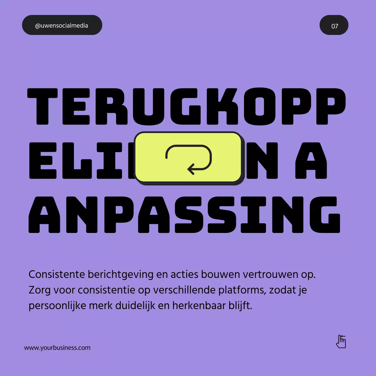 Grijs Paars Groen Vet Minimal Personal Branding Tips Instagram Carrousel Post