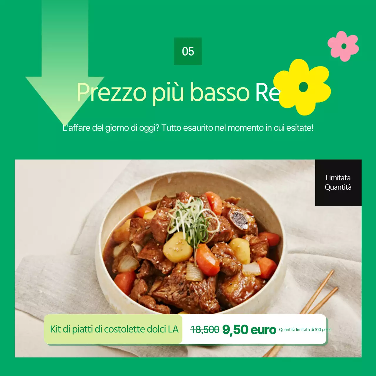 Promuovete una bella promozione primaverile in chartreuse e giallo