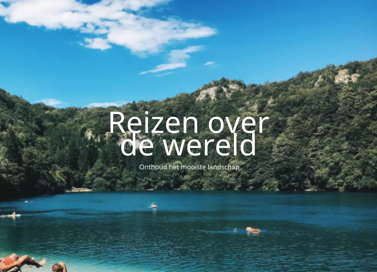 Sentimentele koopwaar met prachtige landschapsfotografie