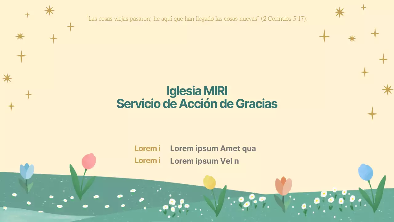 Una bonita guía amarilla y verde de los servicios religiosos