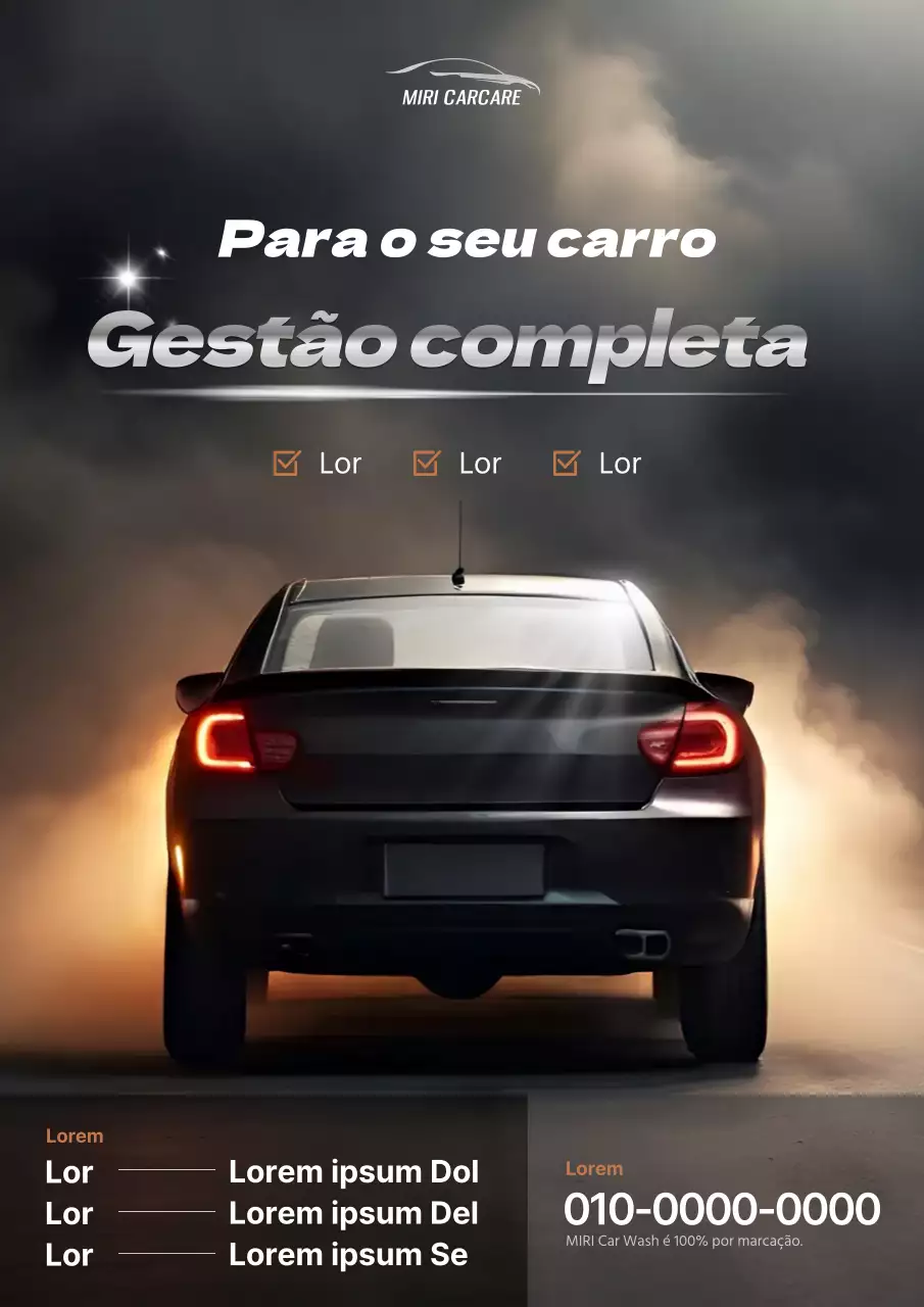 Um guia de viagem para empresas de lavagem de automóveis com um toque moderno a preto e prateado