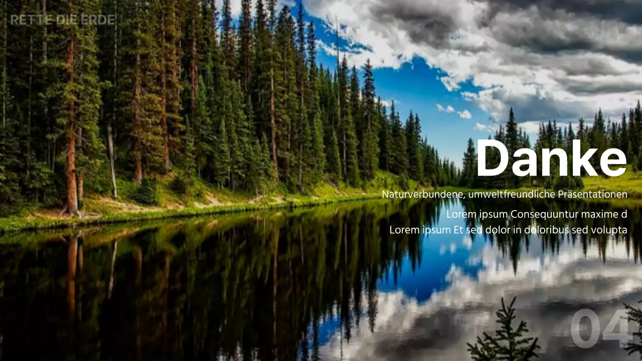 Eine einfache grüne Präsentation für die State of the Union