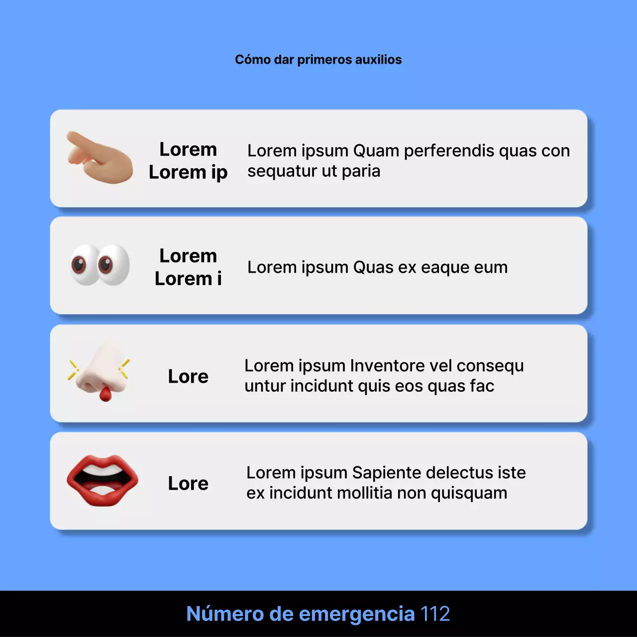 Consejos de seguridad para laboratorios en blanco y azul