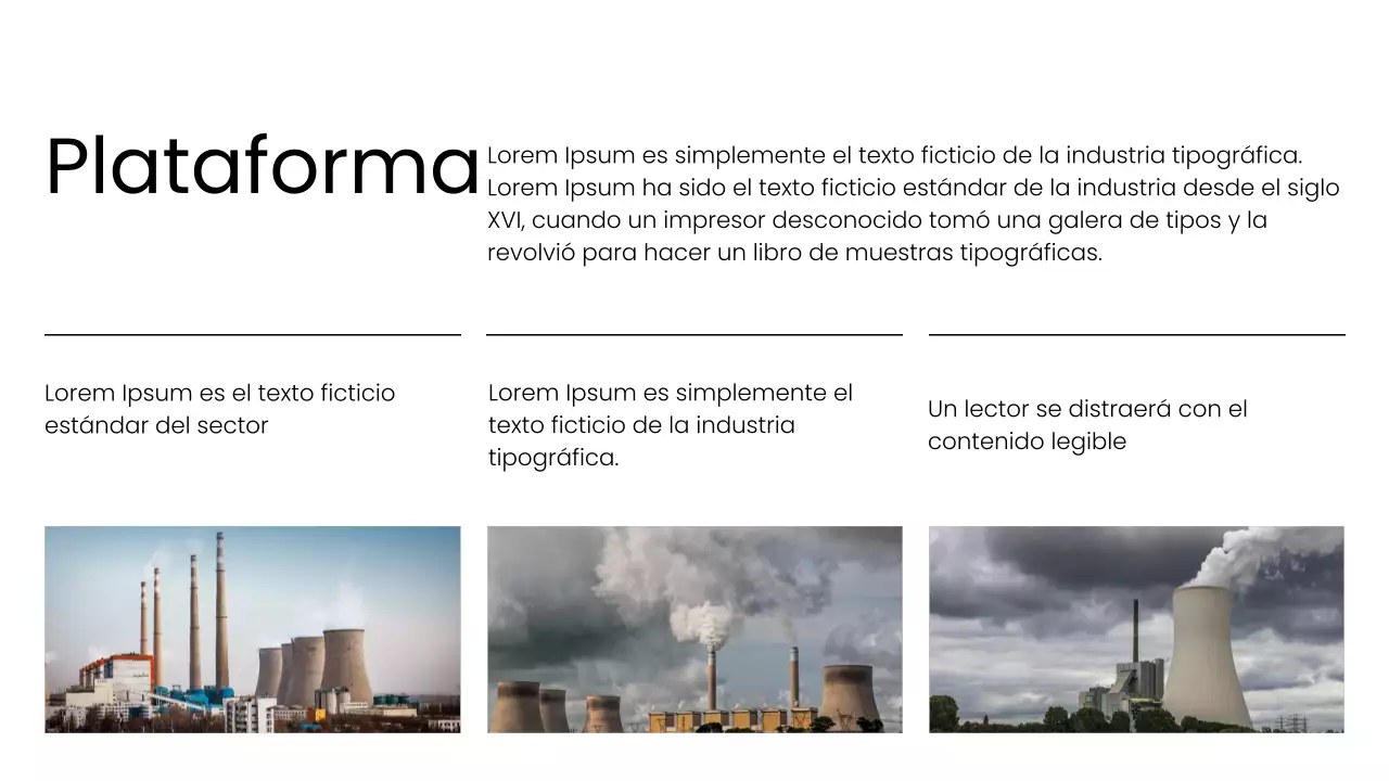 Propuesta de diseño comercial moderno en blanco y negro