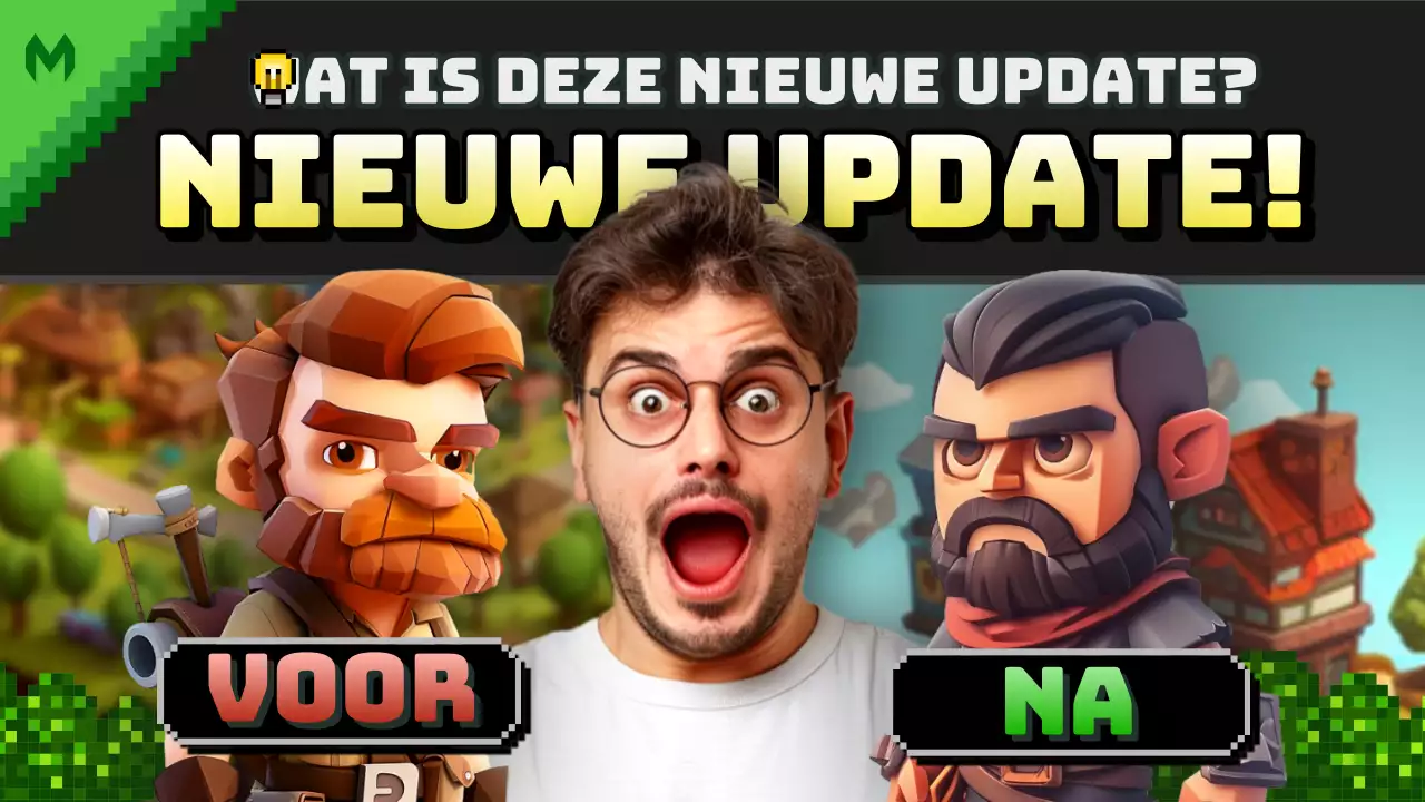 YouTube thumbnail van groen en zwart fantasie spel