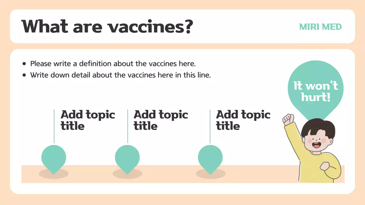 Beige Minimal Vaccination Guide Presentation