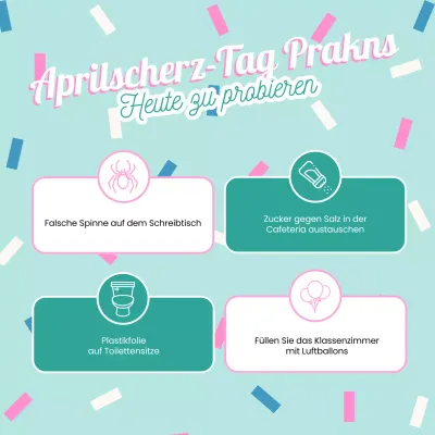 Grün Rosa Festliche Aprilscherze Ideen