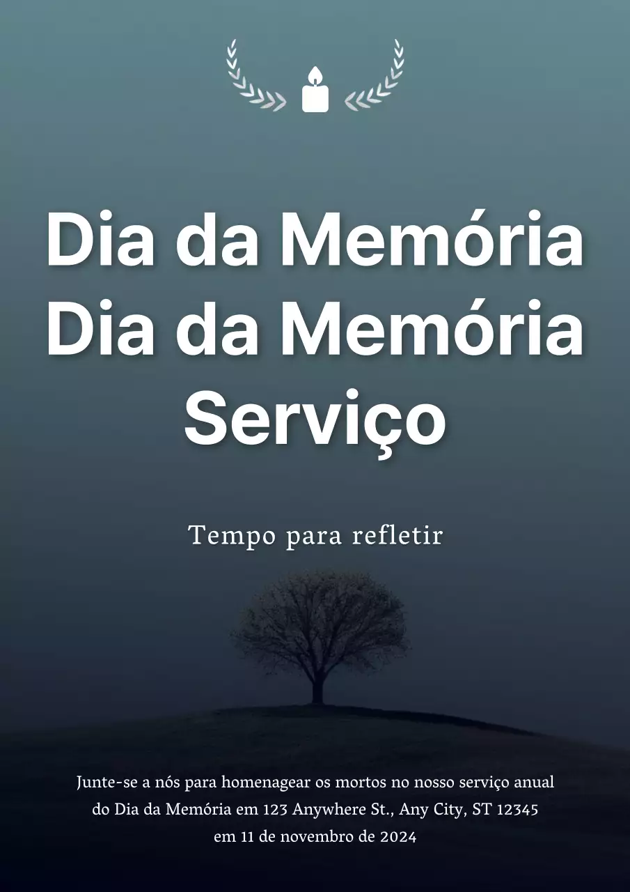 Folheto de doodle simples