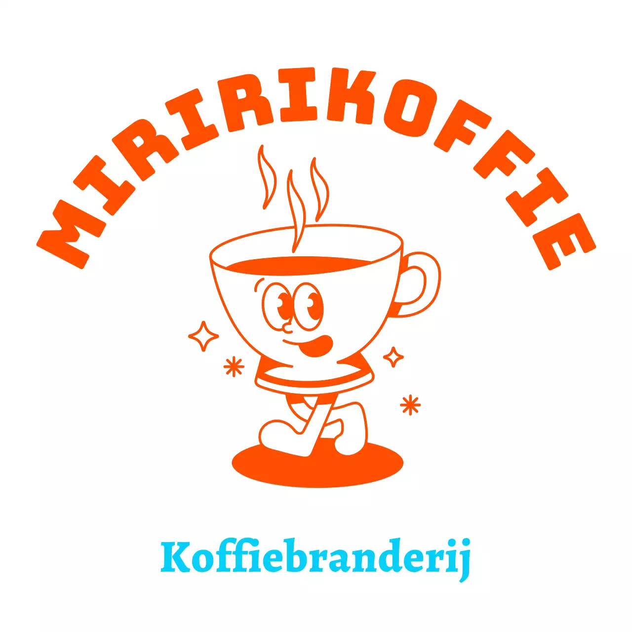 Schattig en eenvoudig café met kopjesfiguren