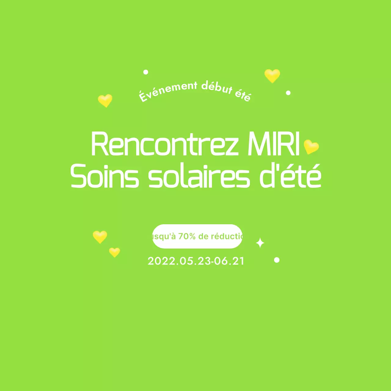 Design promotionnel avec des couleurs inspirées du printemps