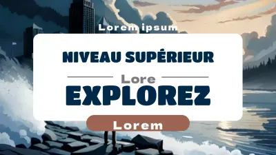 Promouvoir les chaînes de jeux inspirées de la nature en bleu marine et en marron