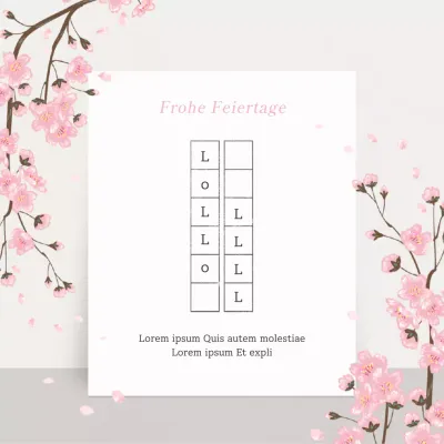 Ein einfaches rosa-weißes Ladenschild