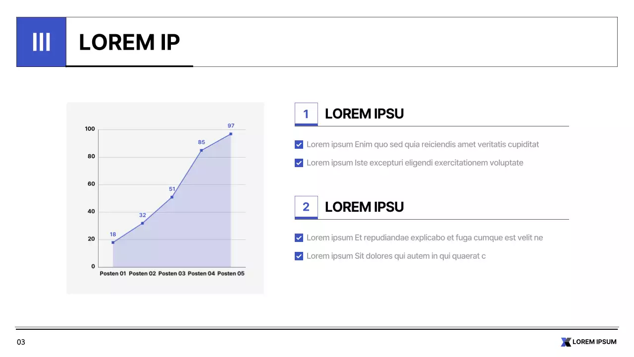Einfacher blauer und weißer druckbarer Bericht für den öffentlichen Sektor