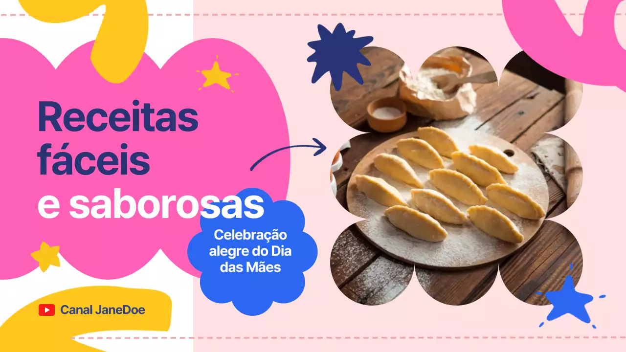 Pink Trendy Receitas simples e deliciosas para uma alegre celebração do Dia da Mãe Youtube Thumbnail