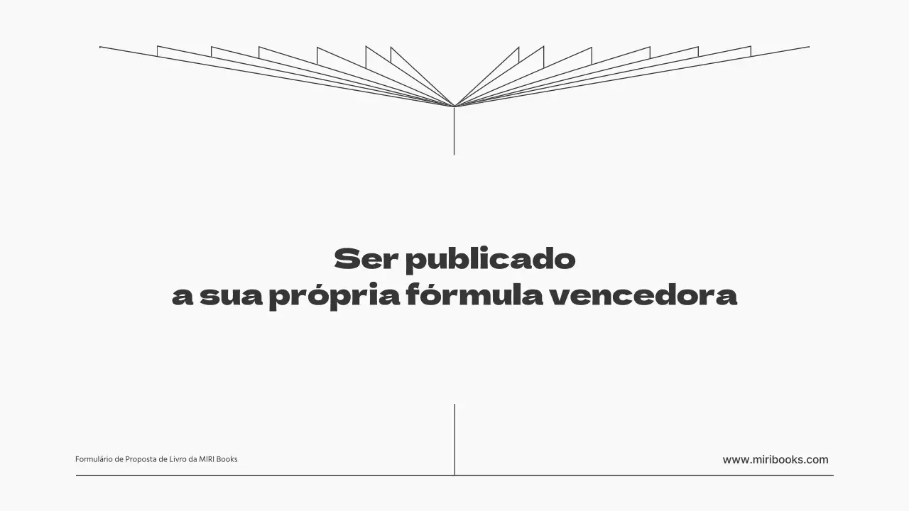 Uma proposta simples de livro a preto e branco