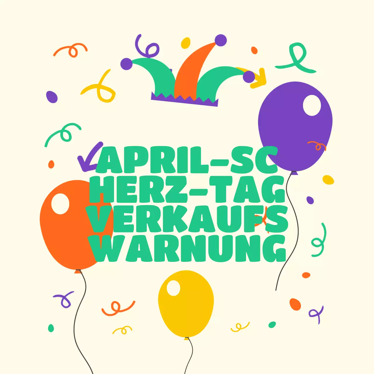 April Fools Day Verkaufswarnung