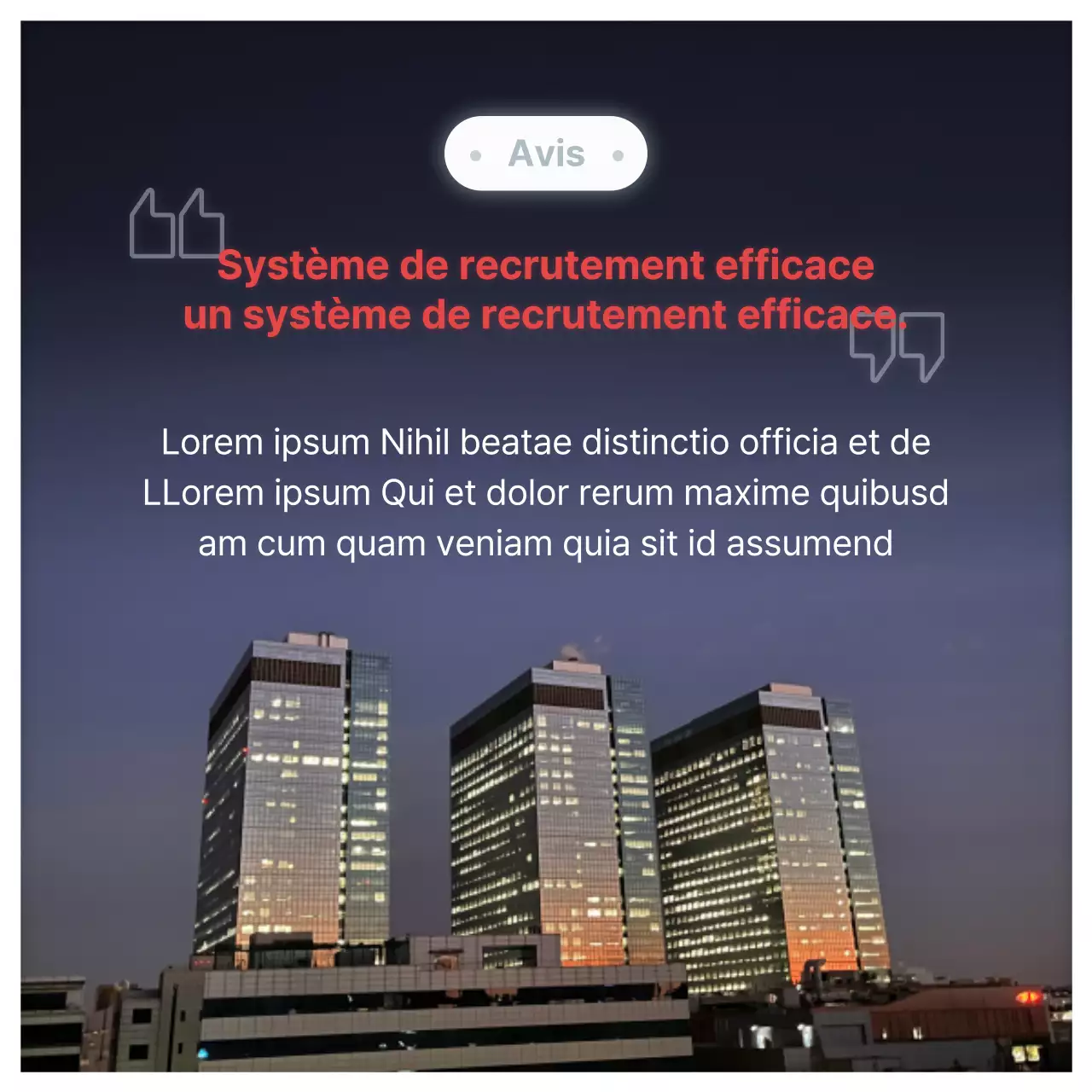 Un simple abécédaire du contenu des études de cas en rouge et gris