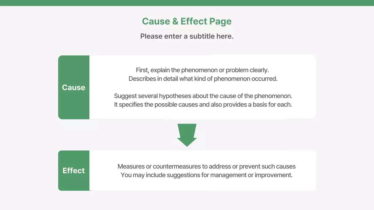 A simple business plan and evaluation report in green