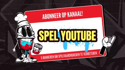 Een kitscherig rood en zwart gamekanaal promoten