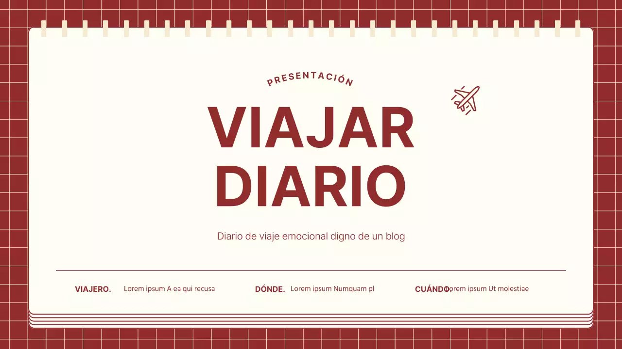 Un itinerario acogedor en rojo y marfil