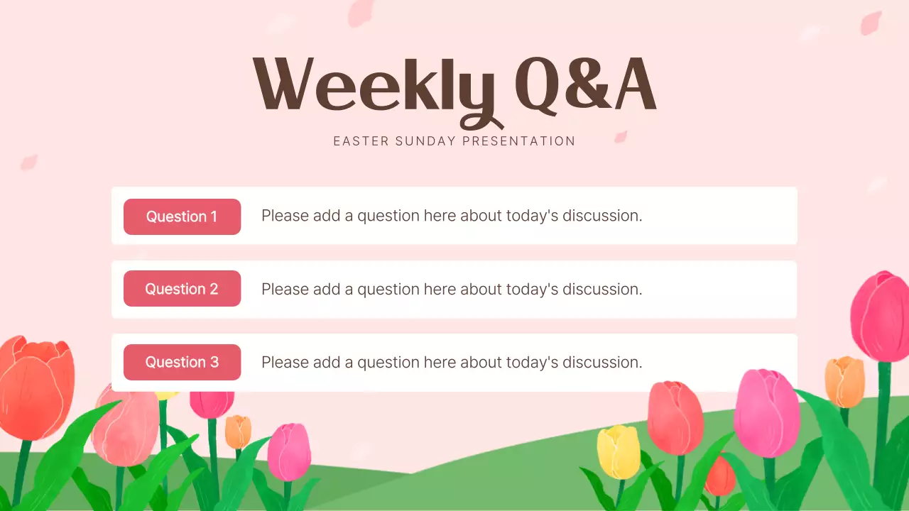 Pink Traditional Easter Presentation