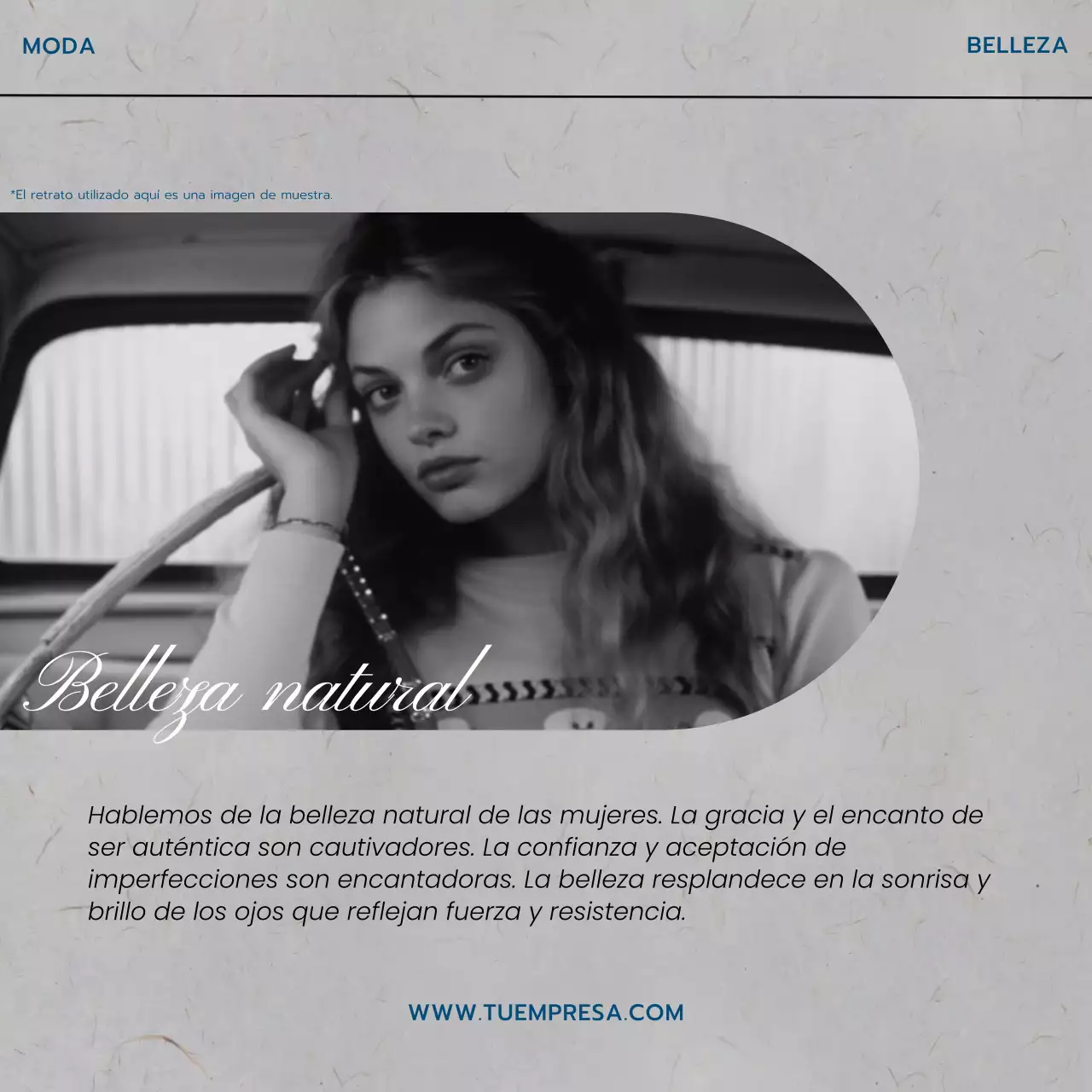 Gris Azul y Blanco Tendencia Maquillador Escuela de Belleza Promoción