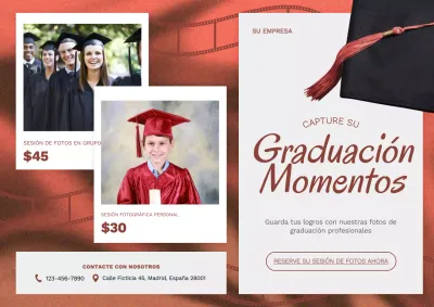 Red and White Simple Graduation Season Promotion