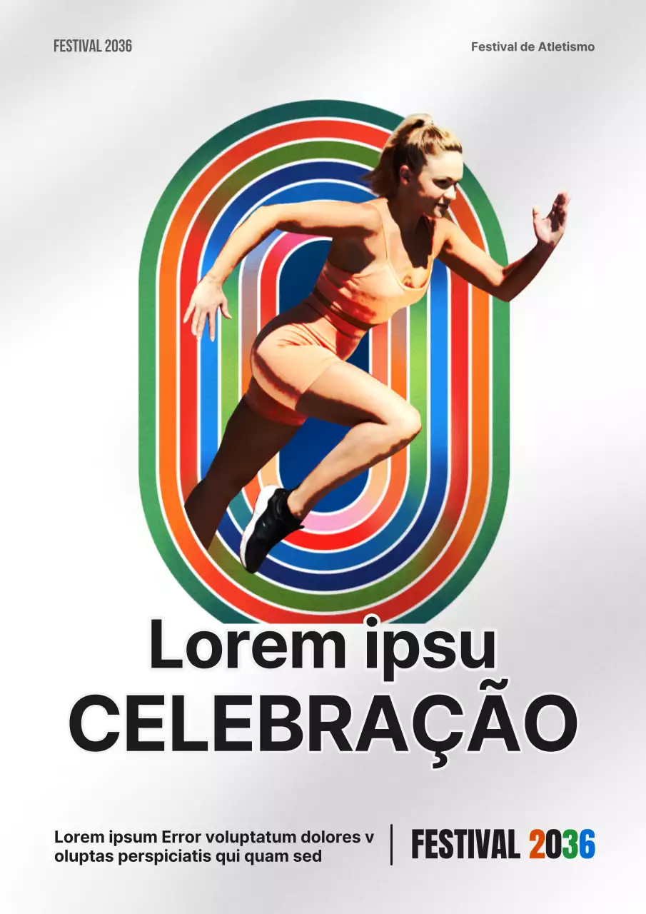 Promover um simples evento desportivo em verde e amarelo