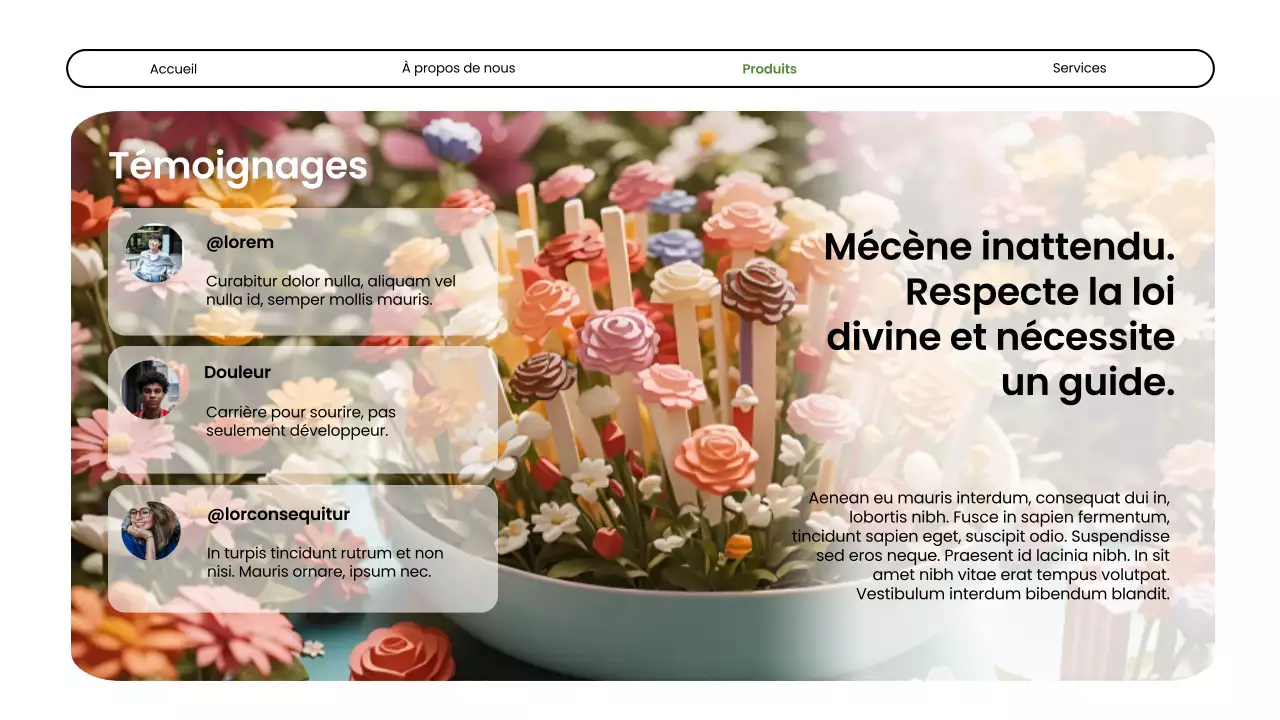 Présentation de la société Green Modern Flower Shop