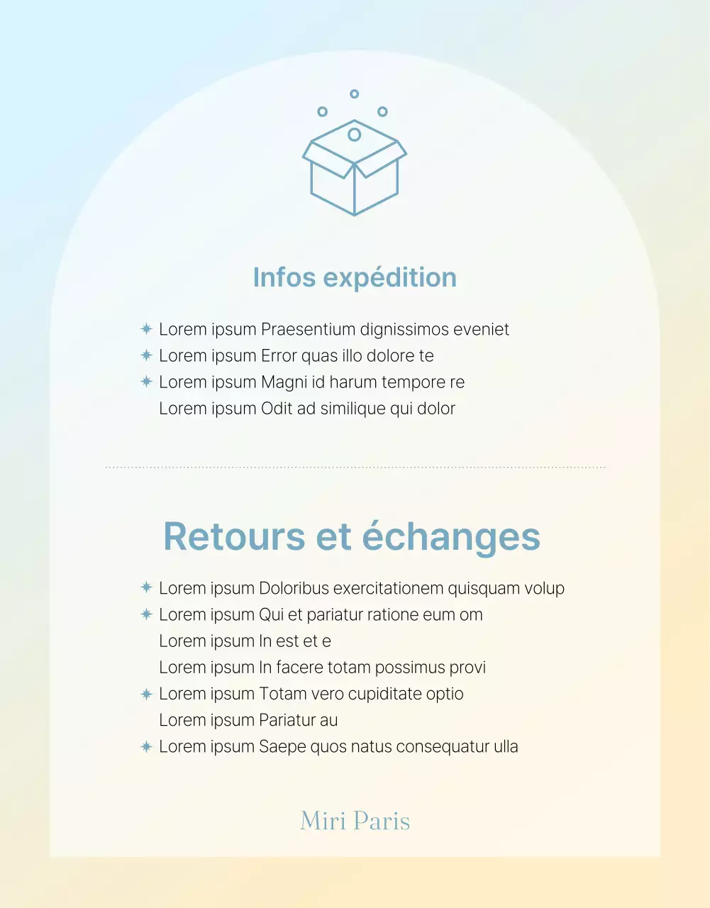 Promouvoir un centre commercial branché en bleu clair et jaune